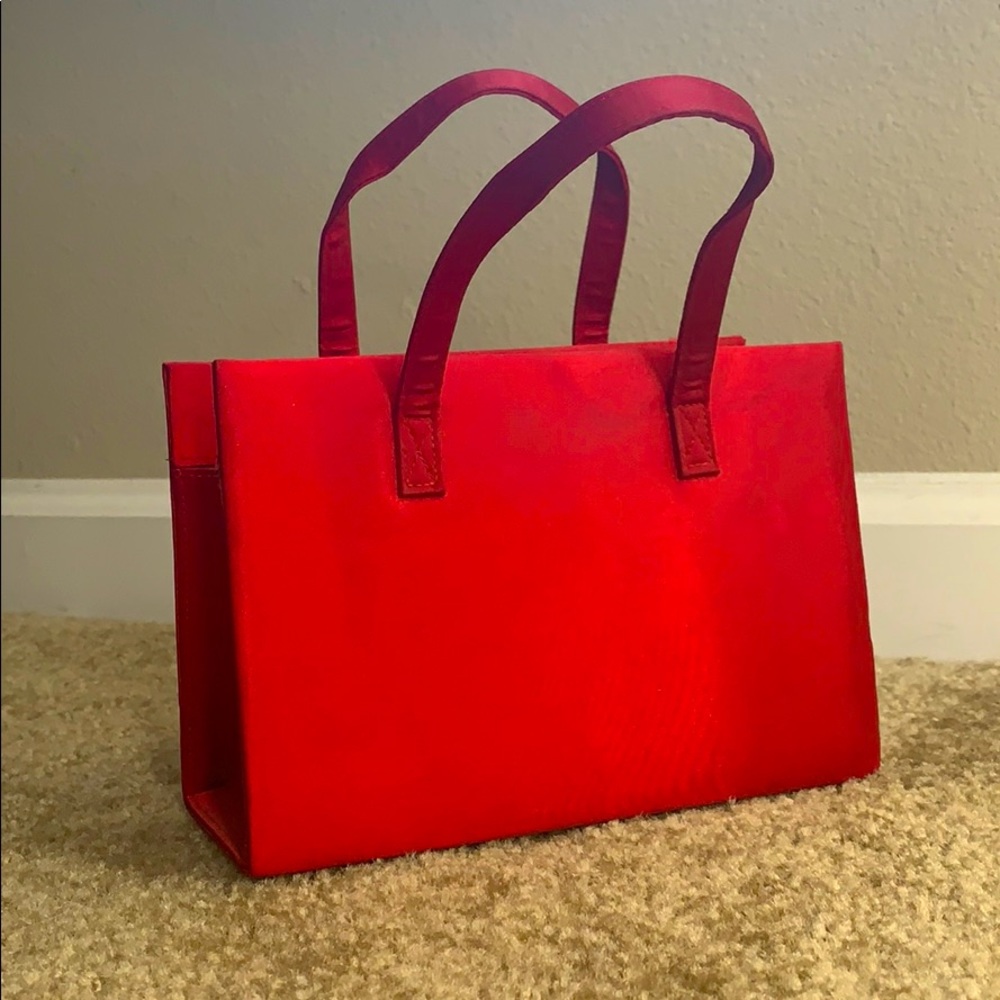 Small Red Satin Purse